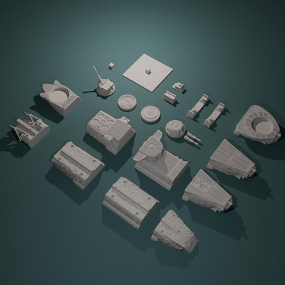 Kraken Redoubt - Heretic Submarine - Hexbrick   Wargaming Scenery  Trench Terrain  Tabletop Diorama - Wargame peace