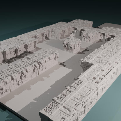 Kraken Redoubt - Heretic Naval Wharf Trenches by Hexbrick - Tabletop scenery