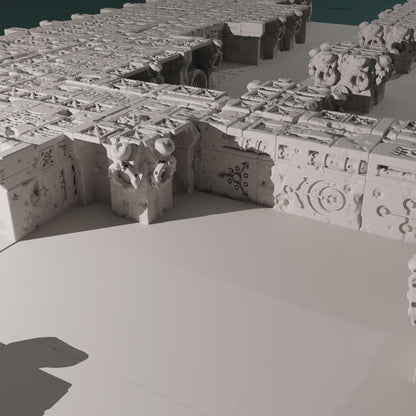 Kraken Redoubt - Heretic Naval Wharf Trenches by Hexbrick - Tabletop scenery