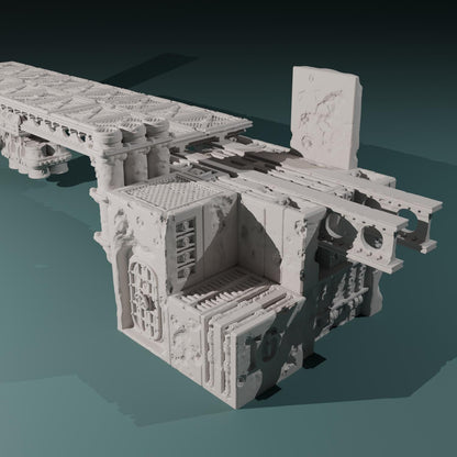Kraken Redoubt - Heretic Naval Wharf Trenches by Hexbrick - Tabletop scenery