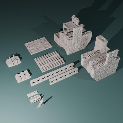 Kraken Redoubt - Heretic Naval Wharf Trenches by Hexbrick - Tabletop scenery