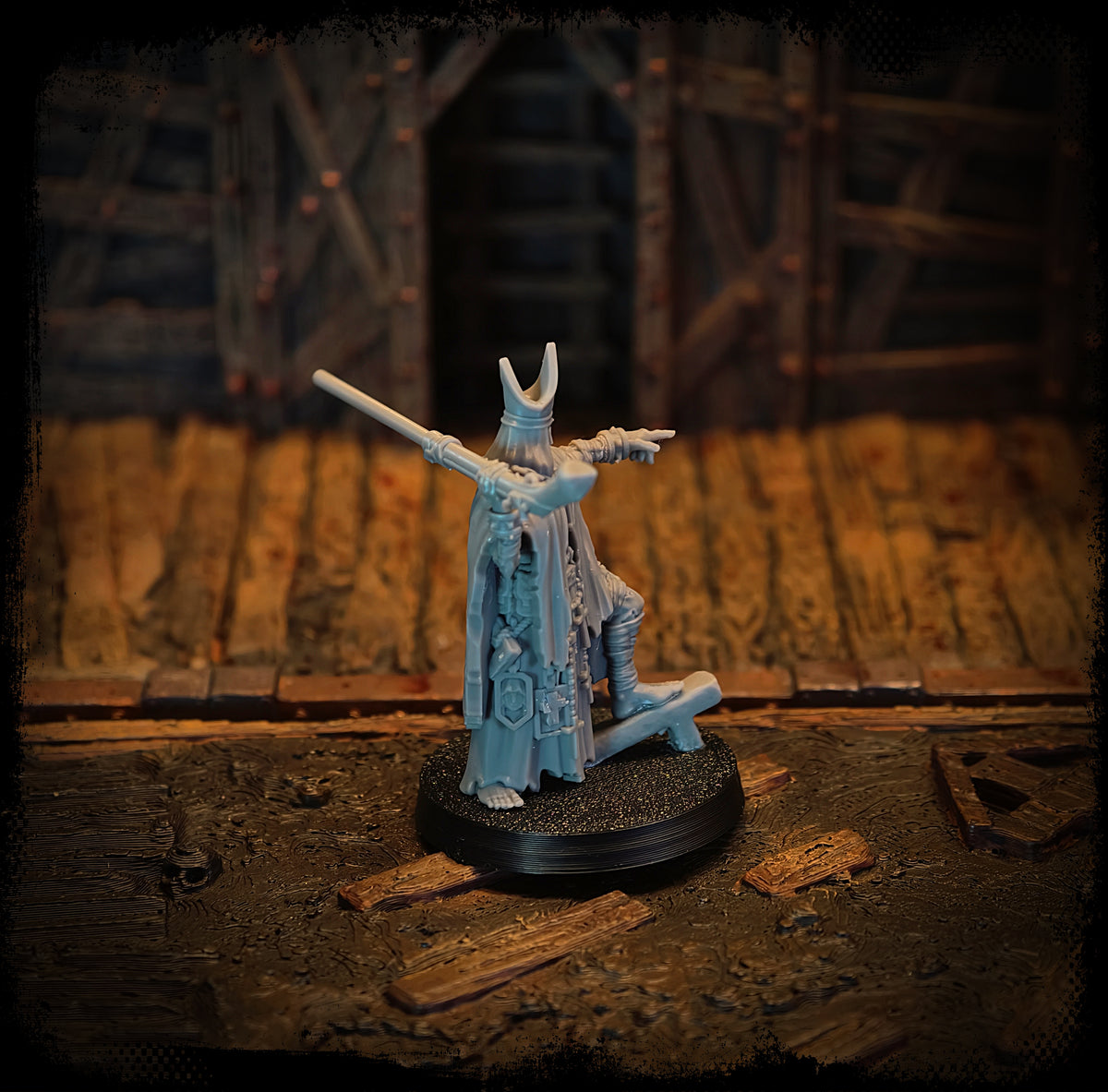 Judicator of Holy Repentance grimdark tabletop proxy miniature alternate view