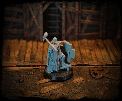 Judicator of Holy Repentance resin figure sculpt detail