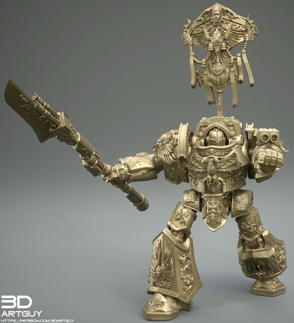 Golden Mech | 3DArtGuy | Grimdark compatible