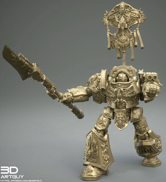 Golden Mech | 3DArtGuy | Grimdark compatible