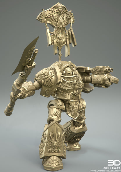 Golden Mech | 3DArtGuy | Grimdark compatible