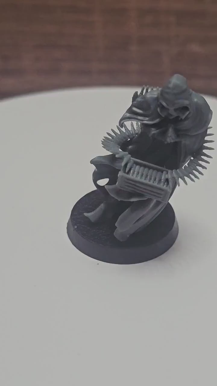 3D Printed miniature: Wraith Pilgrims - Monk by Crab Miniatures - Trench Crusade compatible - Trench ghosts