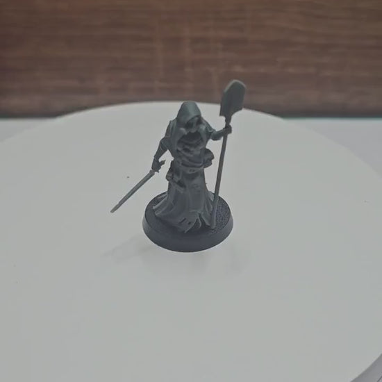 3D Printed miniature: Wraith Pilgrims - Medical Nun by Crab Miniatures - Trench Crusade compatible - Trench ghosts