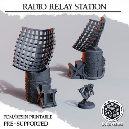 Trench  Radio Relay Station – 28mm/32mm Wargaming Scenery
