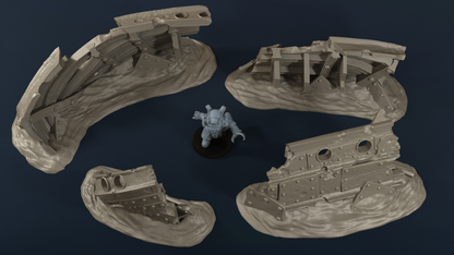 Drowned Front: Ship wrecks – 28mm/32mm Wargaming Scenery