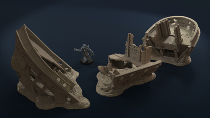 Drowned Front: Ship wrecks – 28mm/32mm Wargaming Scenery