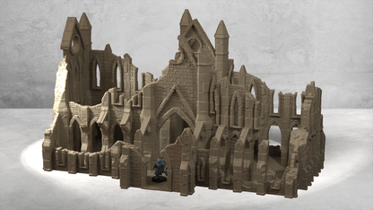 Ruined Abbey – 28mm/32mm Wargaming Scenery