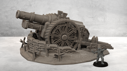 Howitzer Gun Nest – 28mm/32mm Wargaming Scenery