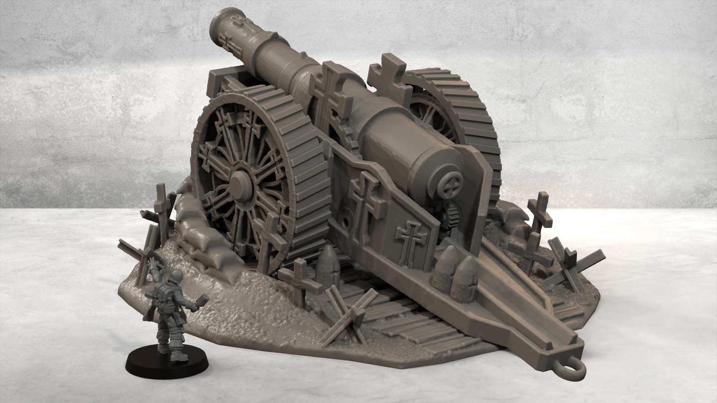 Howitzer Gun Nest – 28mm/32mm Wargaming Scenery
