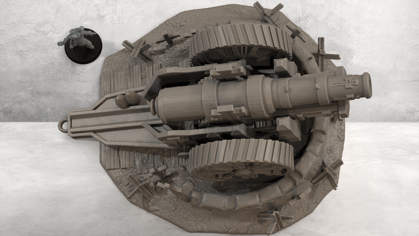 Howitzer Gun Nest – 28mm/32mm Wargaming Scenery