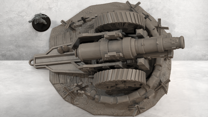 Howitzer Gun Nest – 28mm/32mm Wargaming Scenery