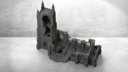 Ruined Cultist Church – 28mm/32mm Wargaming Scenery