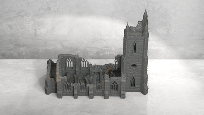 Ruined Cultist Church – 28mm/32mm Wargaming Scenery