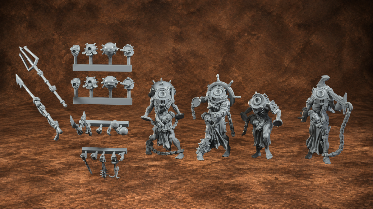 Drowned Legion Warband by Funduk25/Dimomodel - Compatible with Trench Crusade style games