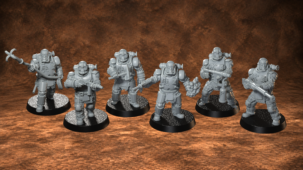 Drowned Legion Warband by Funduk25/Dimomodel - Compatible with Trench Crusade style games