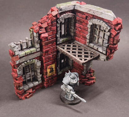 Trench Ruined Factory Terrain – 28mm/32mm Wargaming Scenery