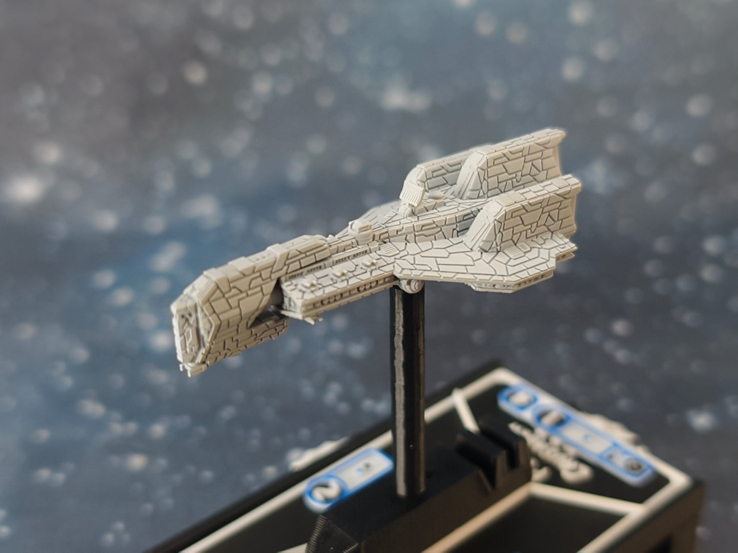 Zann Consortium - Crusader Corvette – Length:59mm - 3D printed Armada Nexus/Legacy Upgrade