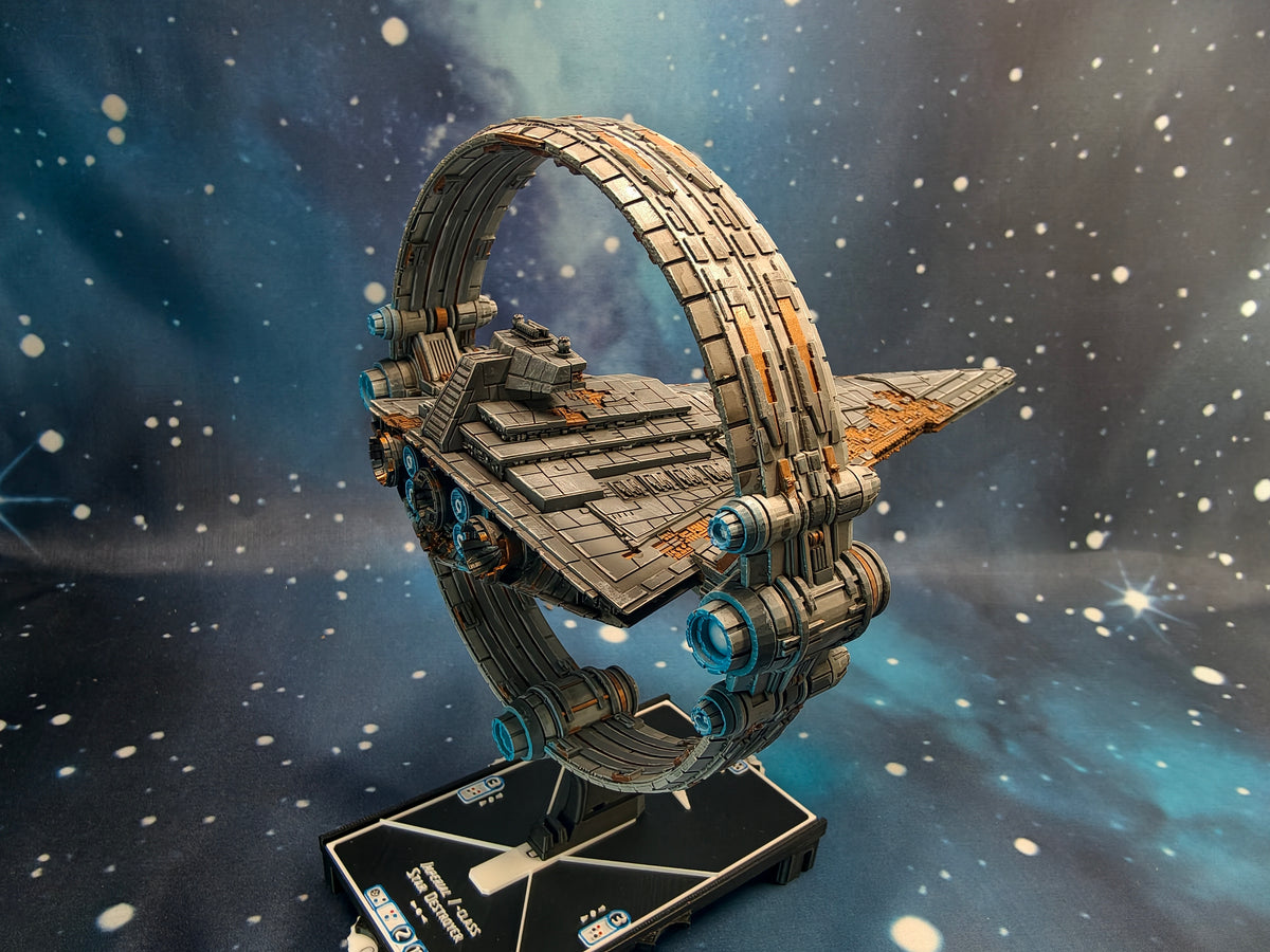 Damaged Chimaera Star Destroyer (204mm)  – Compatible with Star Wars Armada Scale games