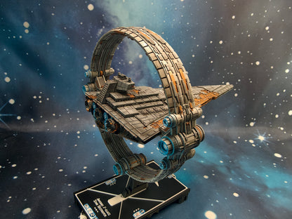 Damaged Chimaera Star Destroyer (204mm)  – Compatible with Star Wars Armada Scale games