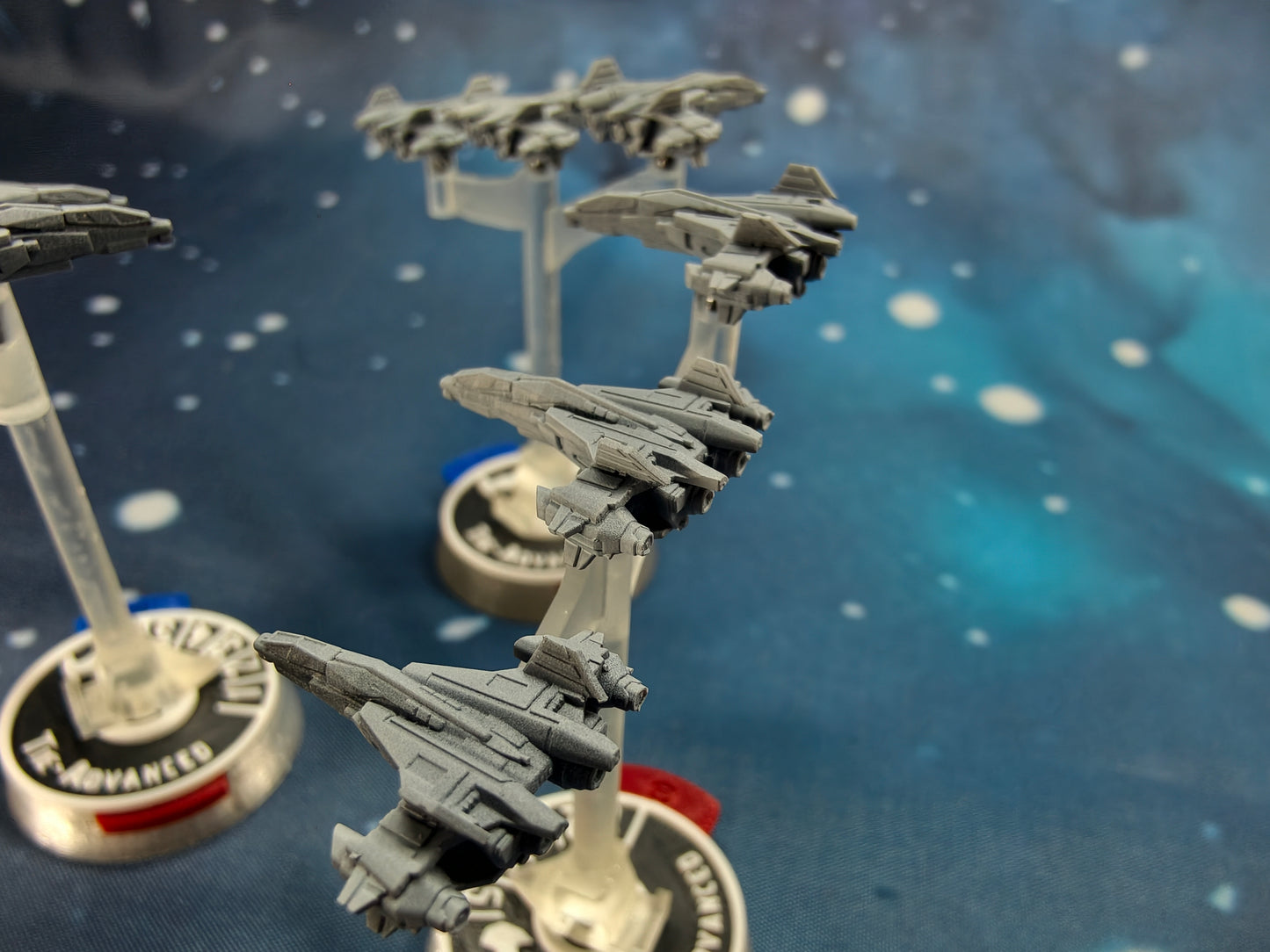 UNSC F41 Broadsword-class Fighter Squadron (9pcs) – Compatible with Halo Fleet Armada