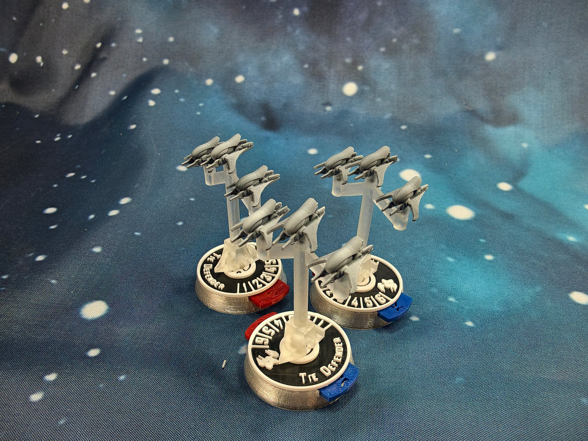 Covenant Banshee-class Fighter squadron (9pcs) – Compatible with Halo Armada