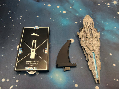 Ascendancy class Star Destroyer (198mm) - Compatible with Star Wars Armada Scale games