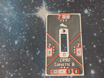 CR-92A Corvette – Length:56mm -  3D printed Armada Nexus/Legacy Upgrade