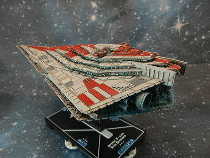 Resurgent-Class Star Destroyer resin miniature side engine detail