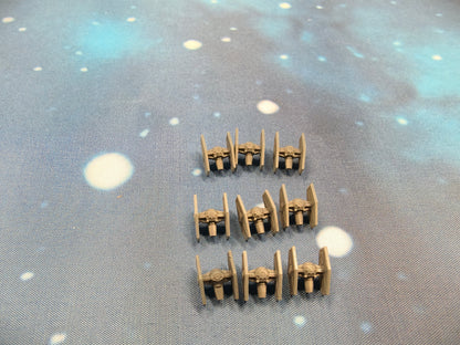 Imperial TIE Fighter Squadron (9pcs) - Compatible with Armada scale games