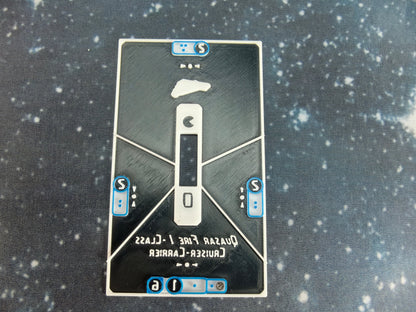 Quasar Fire Frigate – Length:90mm - 3D printed Armada Nexus/Legacy Upgrade
