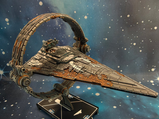 Damaged Chimaera Star Destroyer (204mm)  – Compatible with Star Wars Armada Scale games