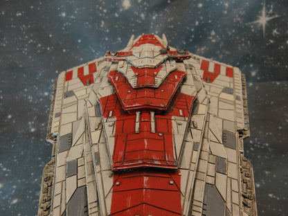 Resurgent-Class Star Destroyer resin miniature top close detail view