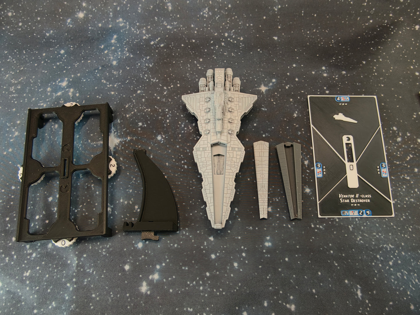 Venator Star Destroyer Pirate refit – Length:166mm- 3D printed Armada Nexus/Legacy Upgrade