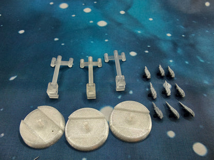 Covenant Seraph class Fighter squadron (9pcs) – Compatible with Halo Armada