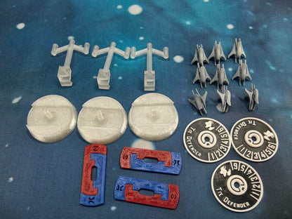 Covenant Banshee-class Fighter squadron (9pcs) – Compatible with Halo Armada