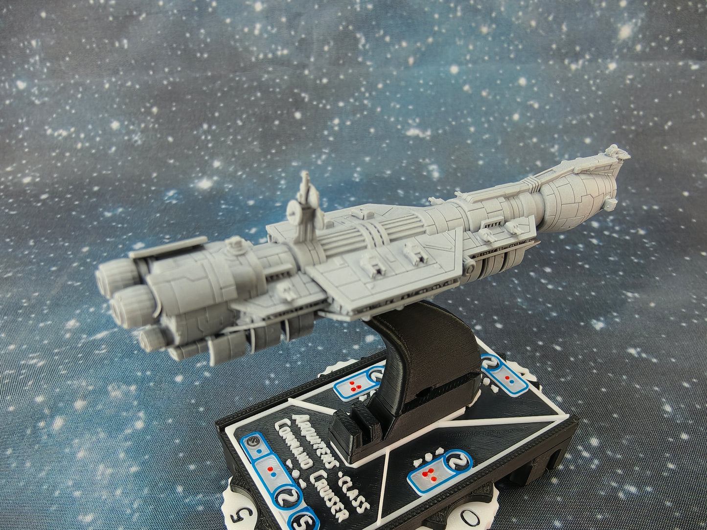 Republic Judical "War" Cruiser – Length:101mm - 3D printed Armada Nexus/Legacy Upgrade