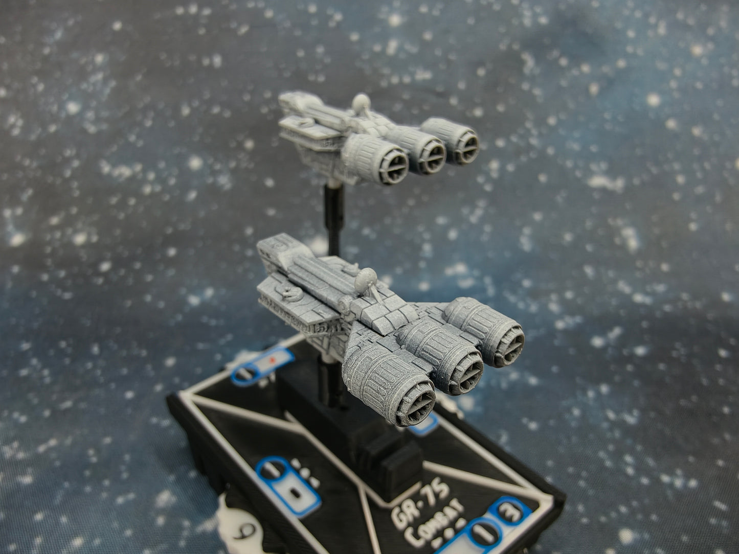 CR-20 Troop Transport – Length:38mm - 2pcs - 3D printed Starship
