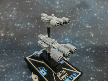 CR-20 Troop Transport – Length:38mm - 2pcs - 3D printed Starship