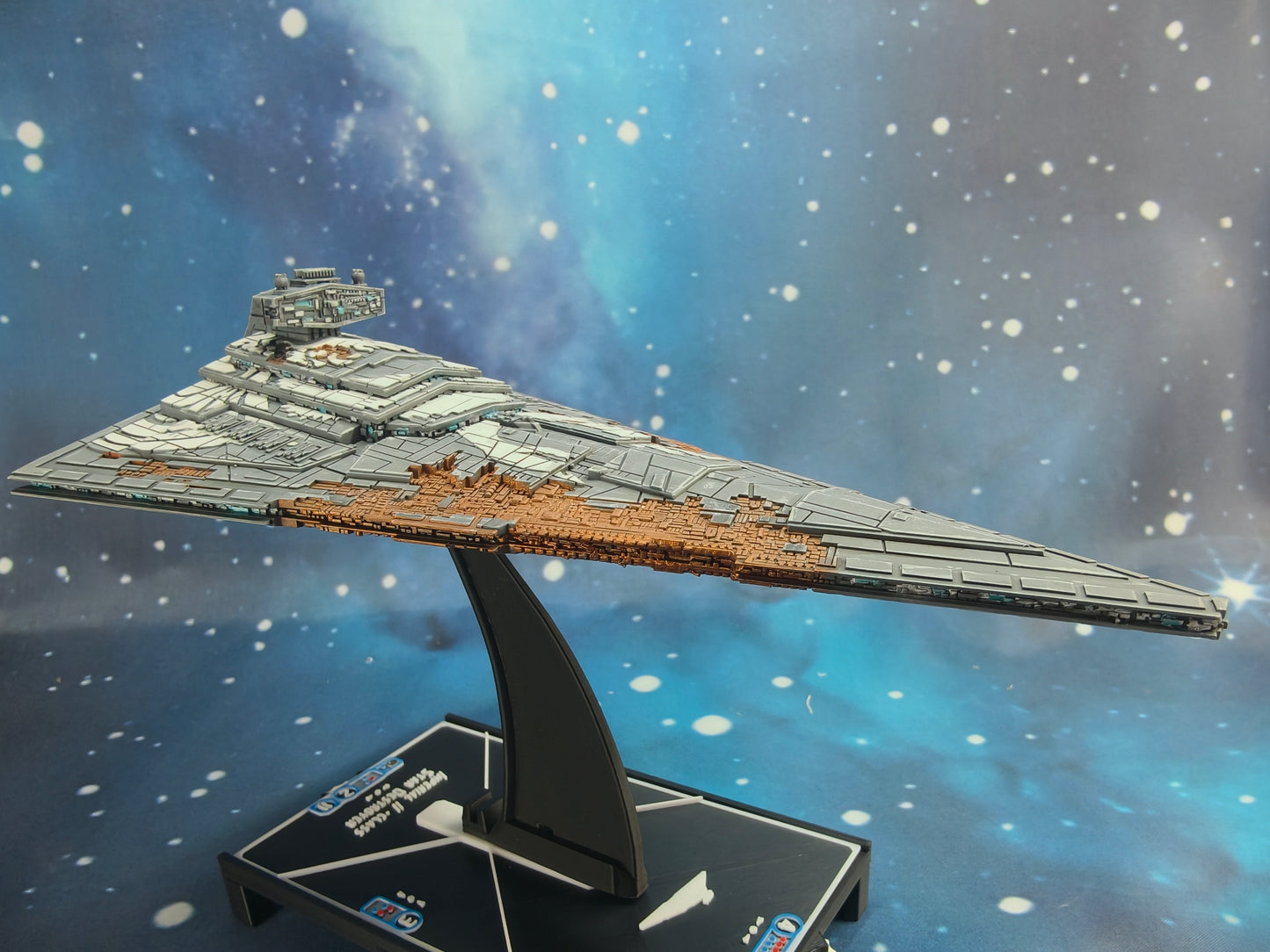 Damaged Chimaera Star Destroyer (204mm)  – Compatible with Star Wars Armada Scale games