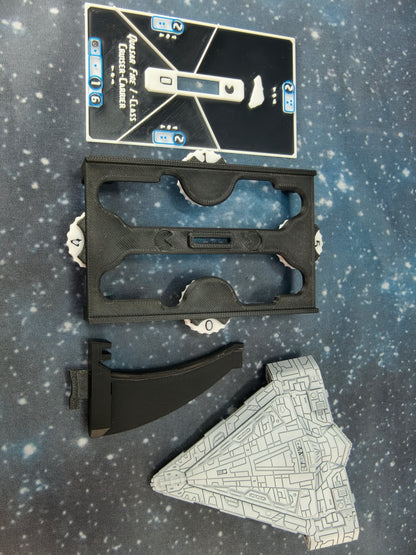 Quasar Fire Frigate – Length:90mm - 3D printed Armada Nexus/Legacy Upgrade