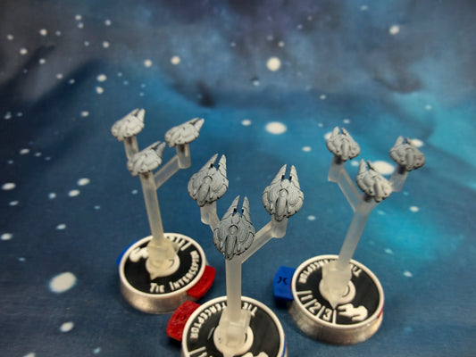Covenant Seraph class Fighter squadron (9pcs) – Compatible with Halo Armada