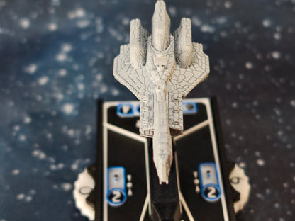Zann Consortium - Crusader Corvette – Length:59mm - 3D printed Armada Nexus/Legacy Upgrade
