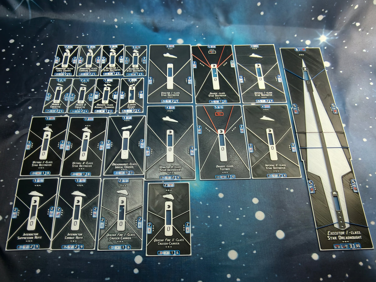 Imperial ship Base tokens – Compatible with Armada Scale games