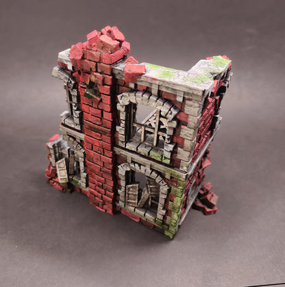 Trench Ruined Factory Terrain – 28mm/32mm Wargaming Scenery