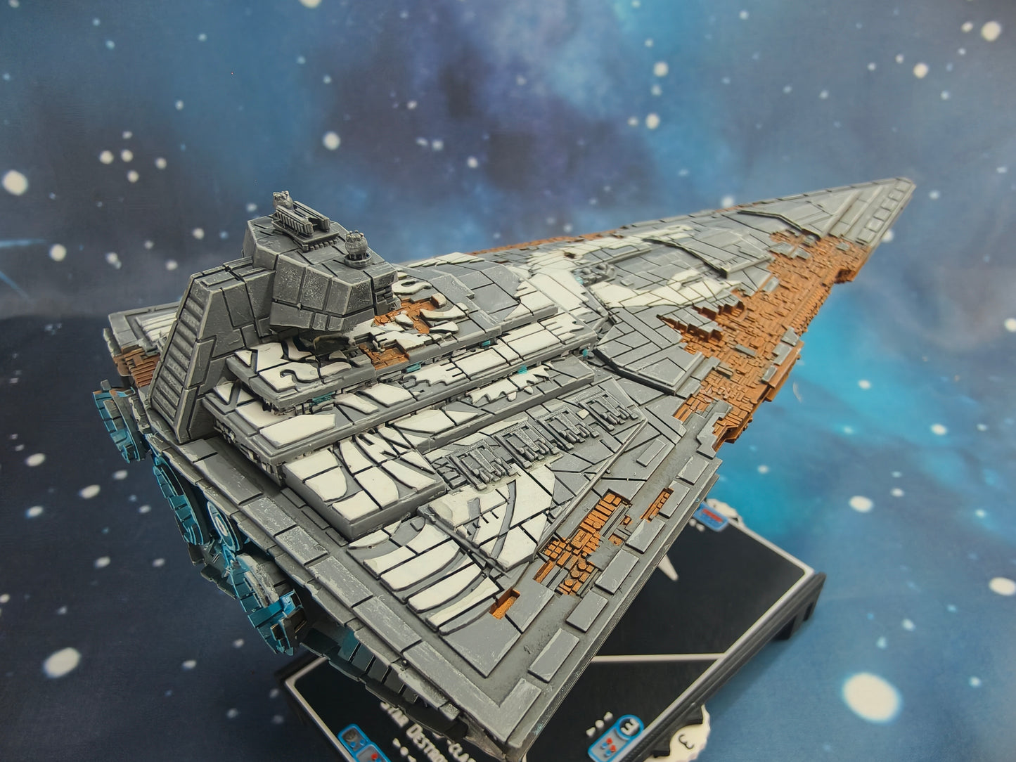 Damaged Chimaera Star Destroyer (204mm)  – Compatible with Star Wars Armada Scale games